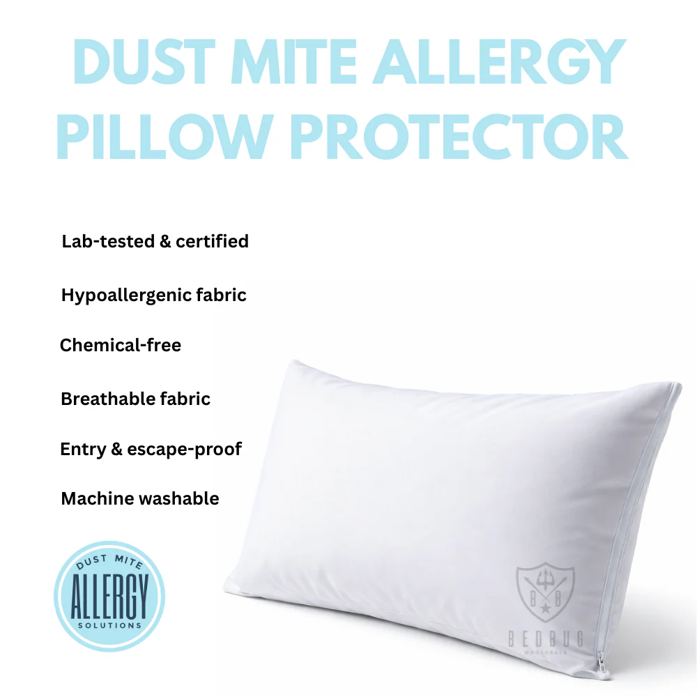 100% Cotton Dust Mite Pillow Protector & Encasement | Standard/Queen | AU - Image 6