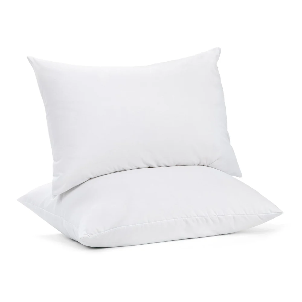 100% Cotton Pillow with 800g Microfibre Fill | 2 Pack