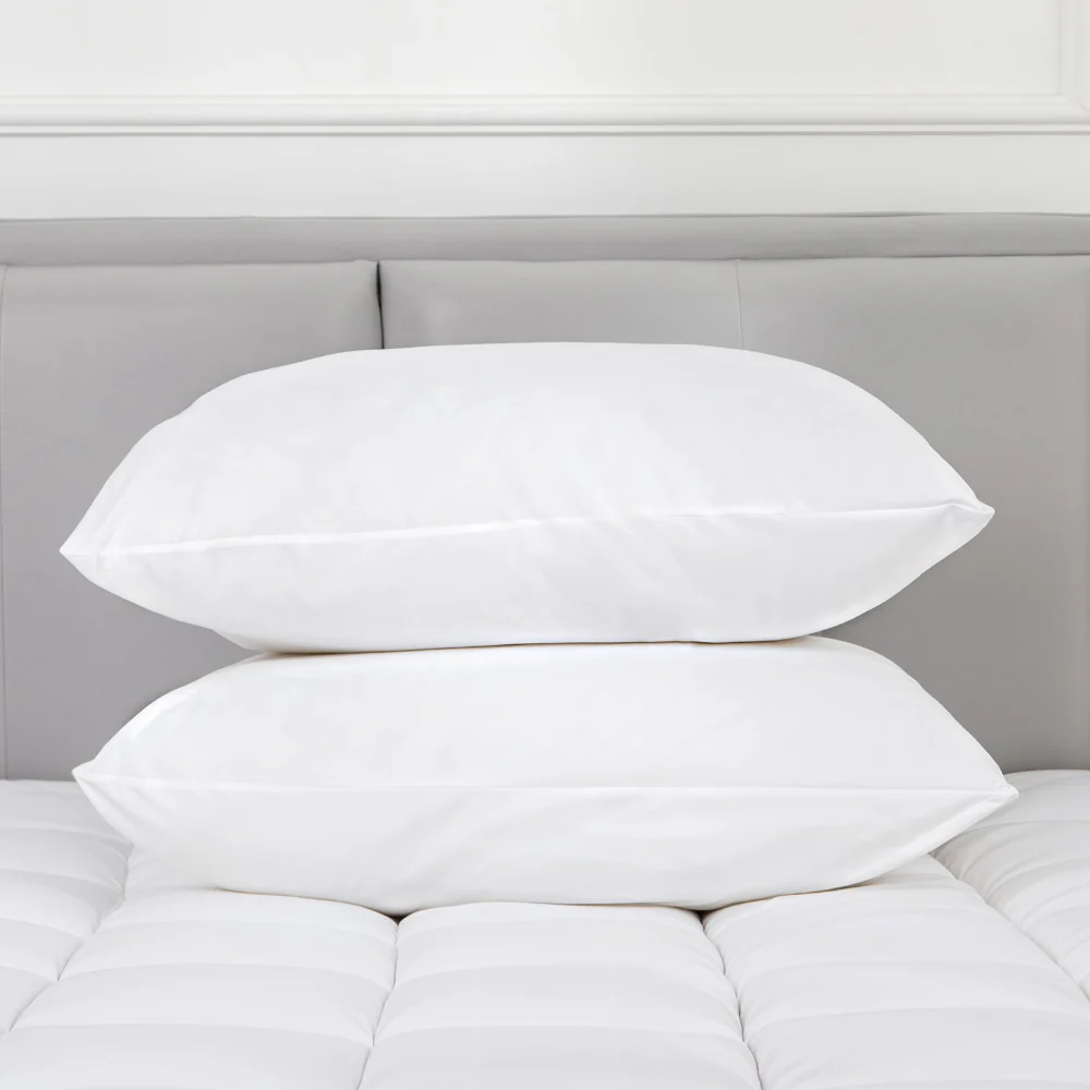 100% Cotton Pillow with 800g Microfibre Fill | 2 Pack - Image 4