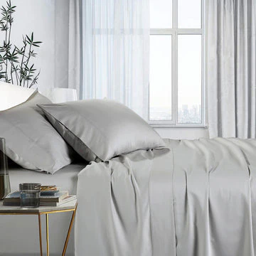 Bamboo Cotton Sheet Set | 1000TC | King | Silver