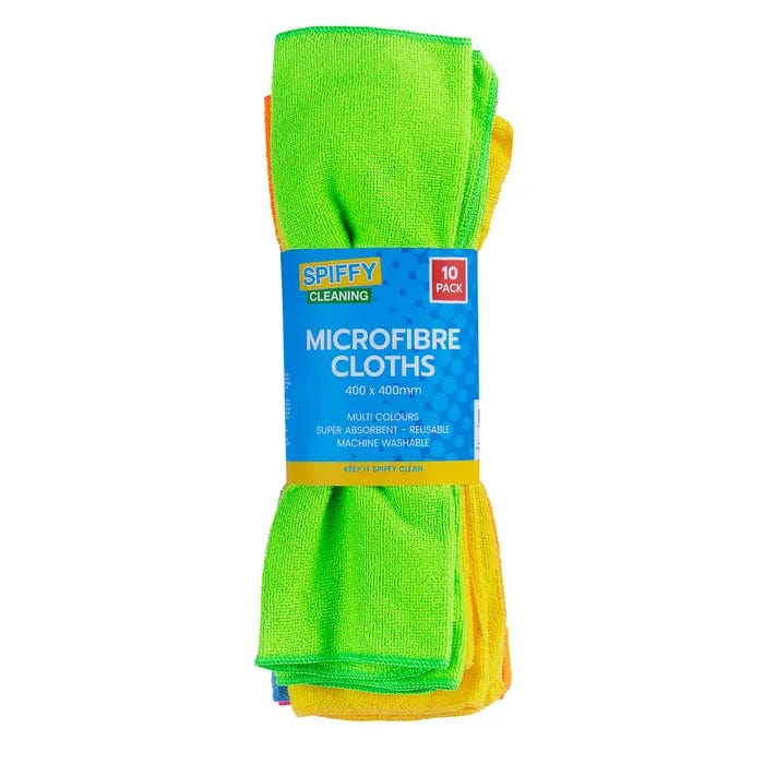 Smart Microfibre Dusting Super Absorbent Kitchen Cloths 10PK Spiffy 40cm