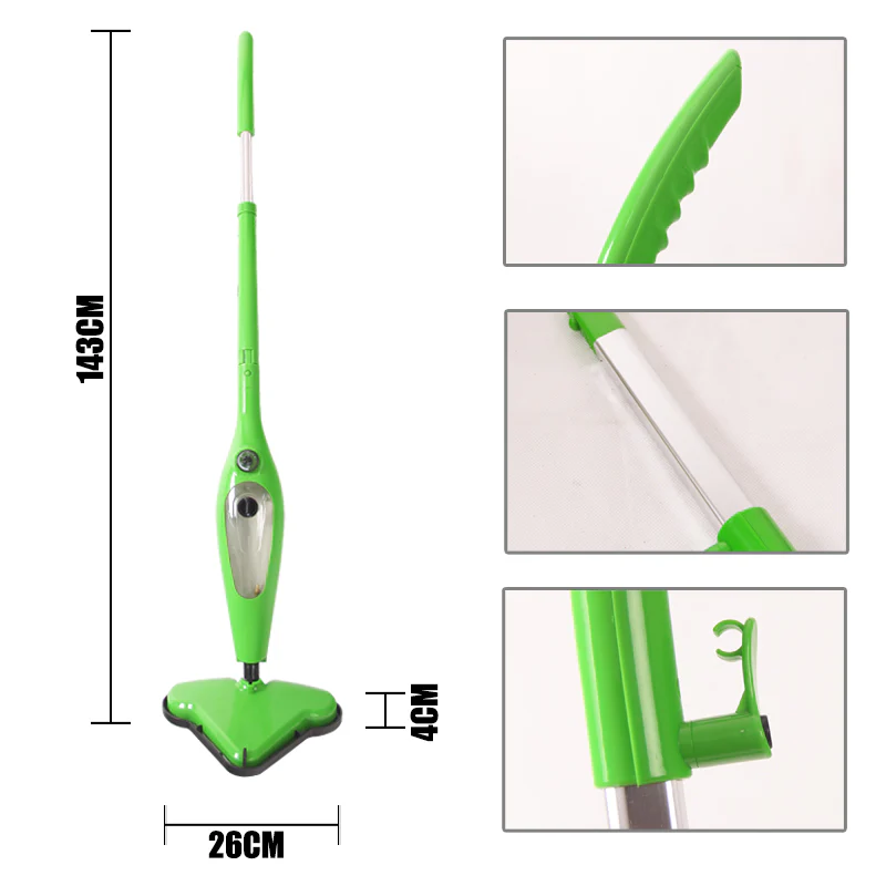 12-in-1 Foldable Handheld Steam Mop & Carpet Cleaner - Image 3