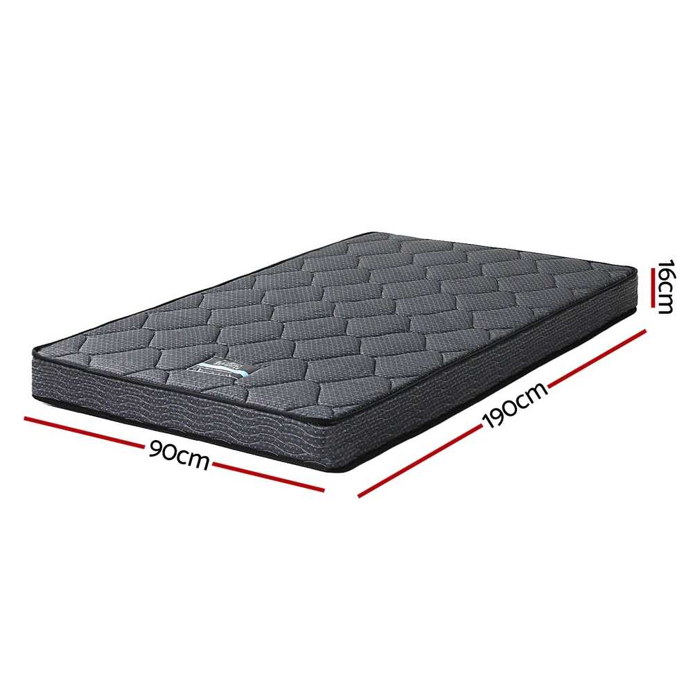 Giselle Bedding | Tight Top Bonnell Spring Mattress | 16cm | Single - Image 3