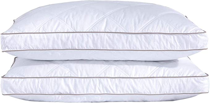 King Size Cotton Pillow Twin Pack with Free Pillowcases | 1100gsm