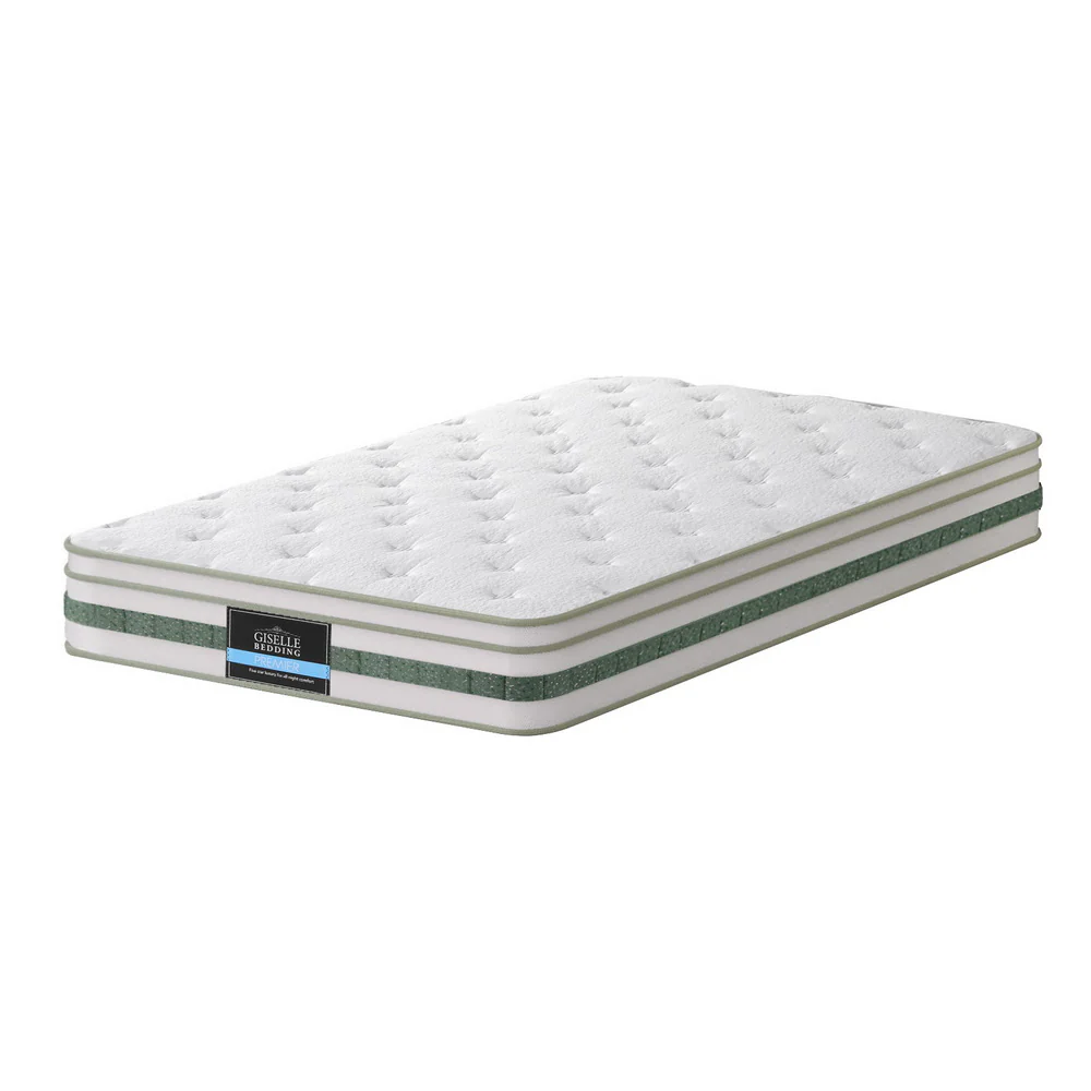 Giselle Bedding | Green Tea Pocket Spring Mattress | 20cm | King Single - Image 3