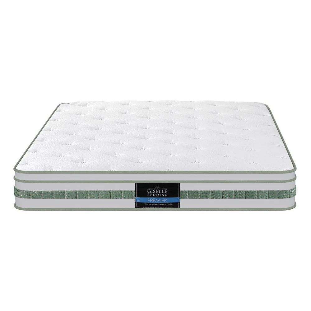 20cm Giselle Mattress Green Tea Mattresses Queen - Image 4