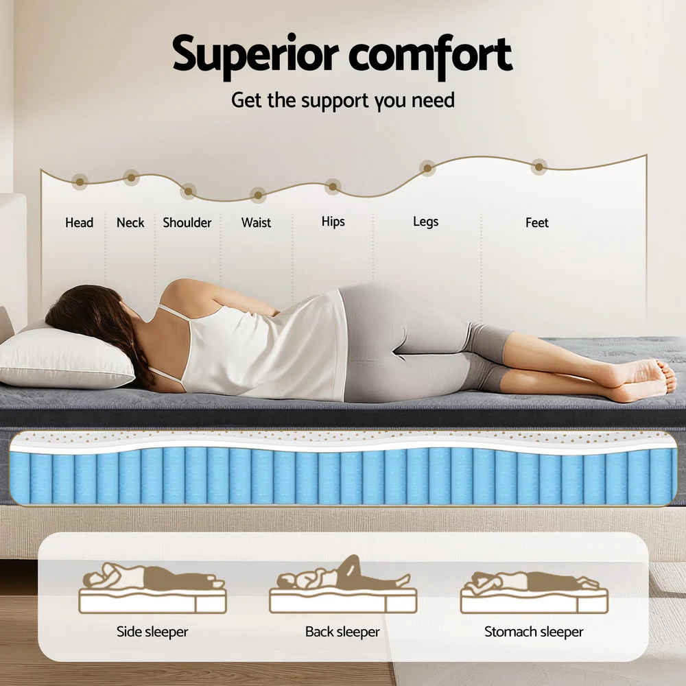 Giselle Bedding | Latex & Pocket Spring Mattress | 26cm | Queen - Image 6