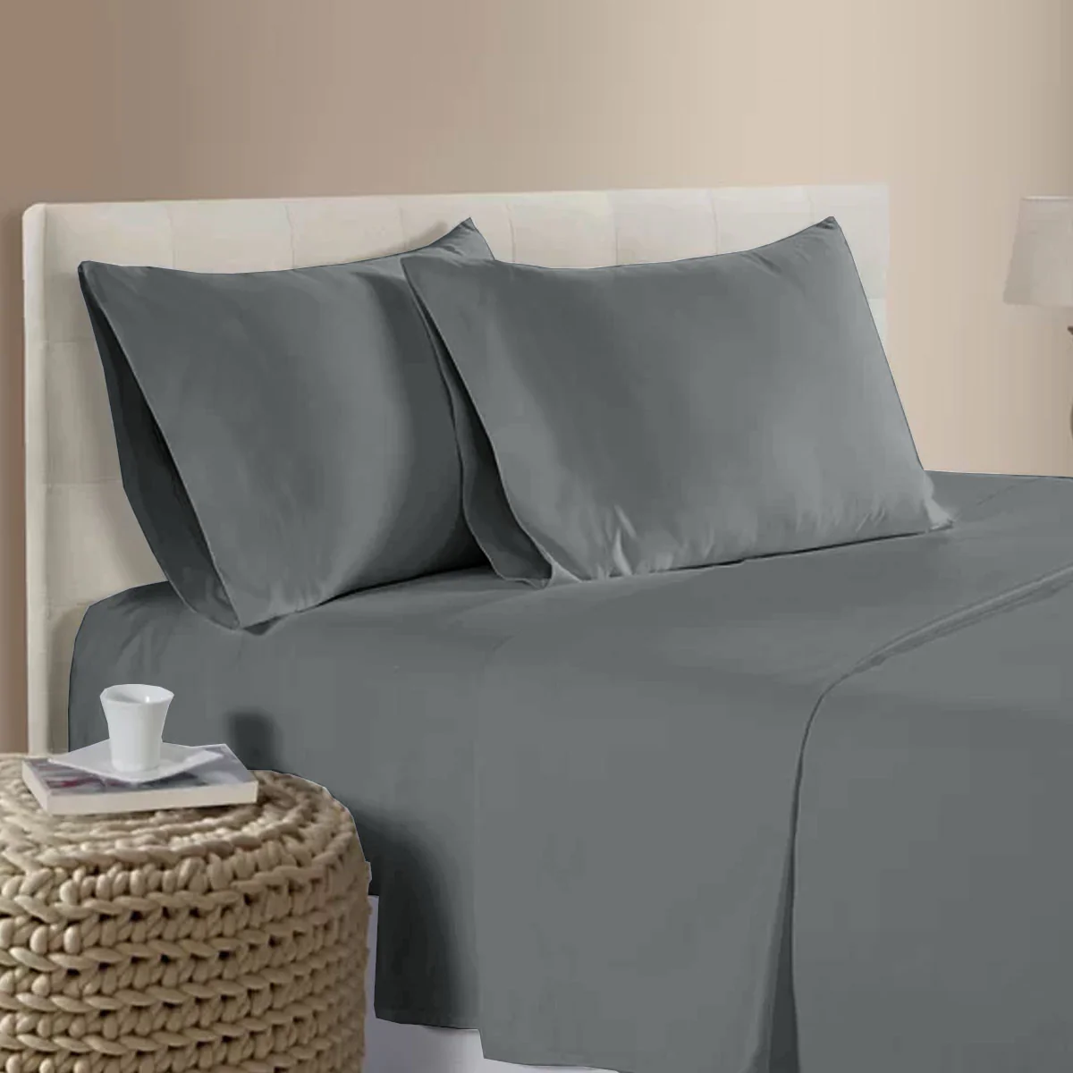 Bamboo Cotton Sheet Set | 400TC | Queen | Pewter