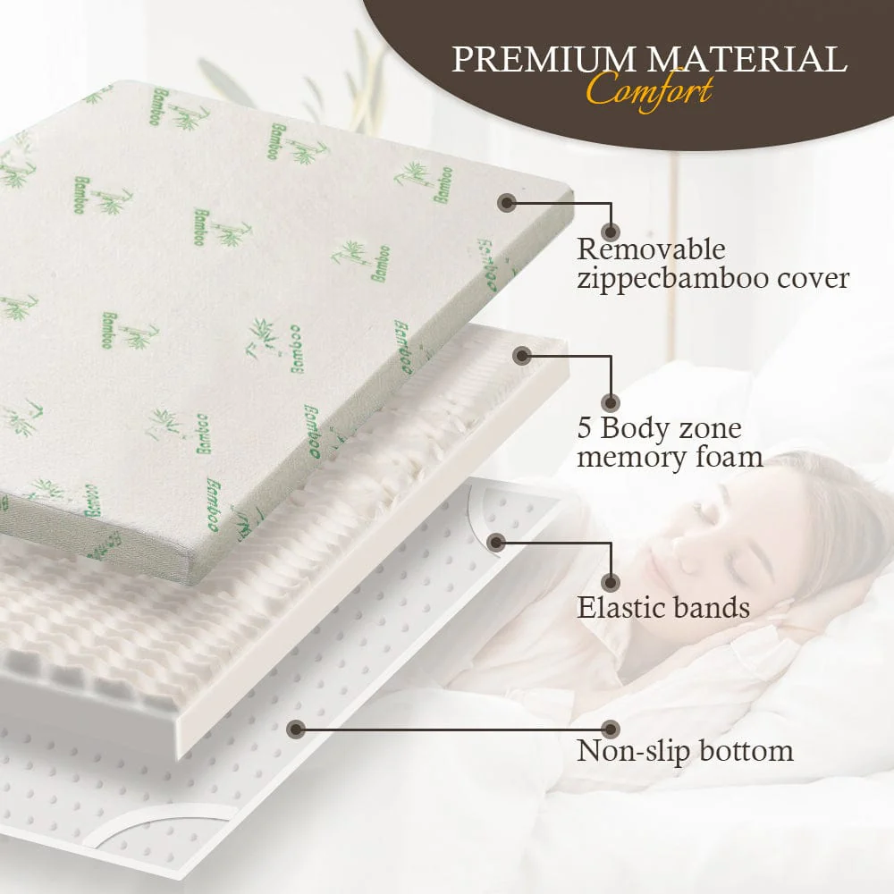 Memory Foam Mattress Topper | 4cm | Double - Image 3