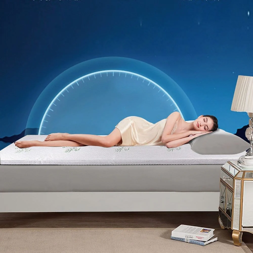 Memory Foam Mattress Topper | 6cm | Bamboo Cover | King - Image 3