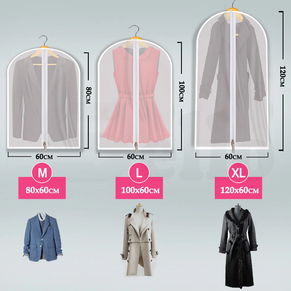 Dust Cover Bag Jacket Wardrobe Storage I 6Pcs Set - Image 9