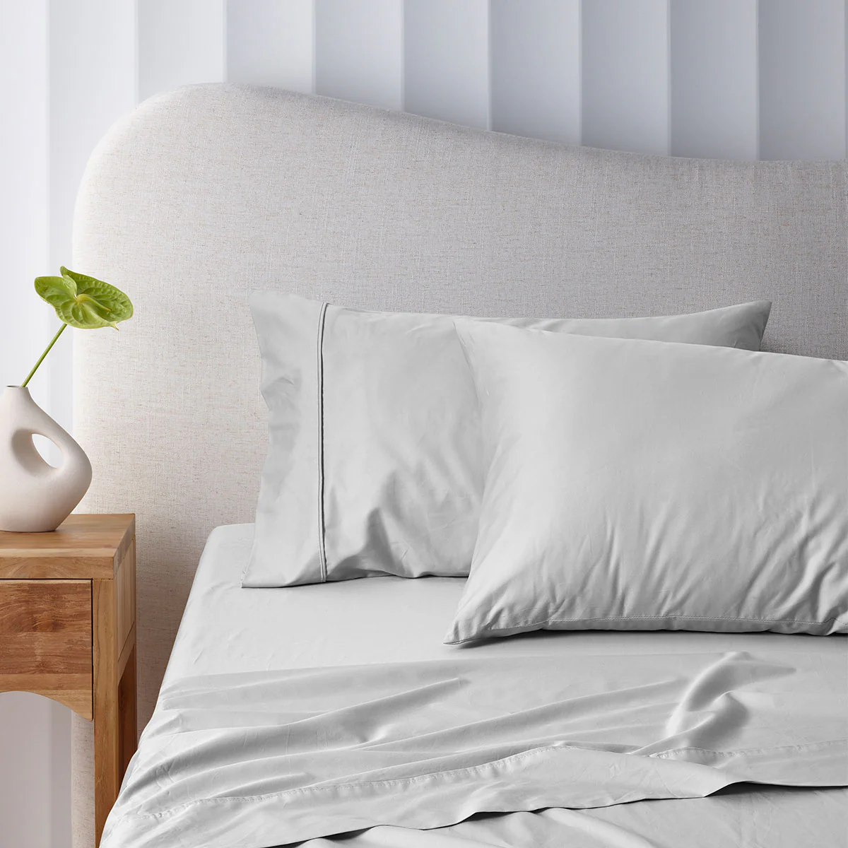 Accessorize | Bamboo Cotton Sheet Set | 400TC | Double | Grey