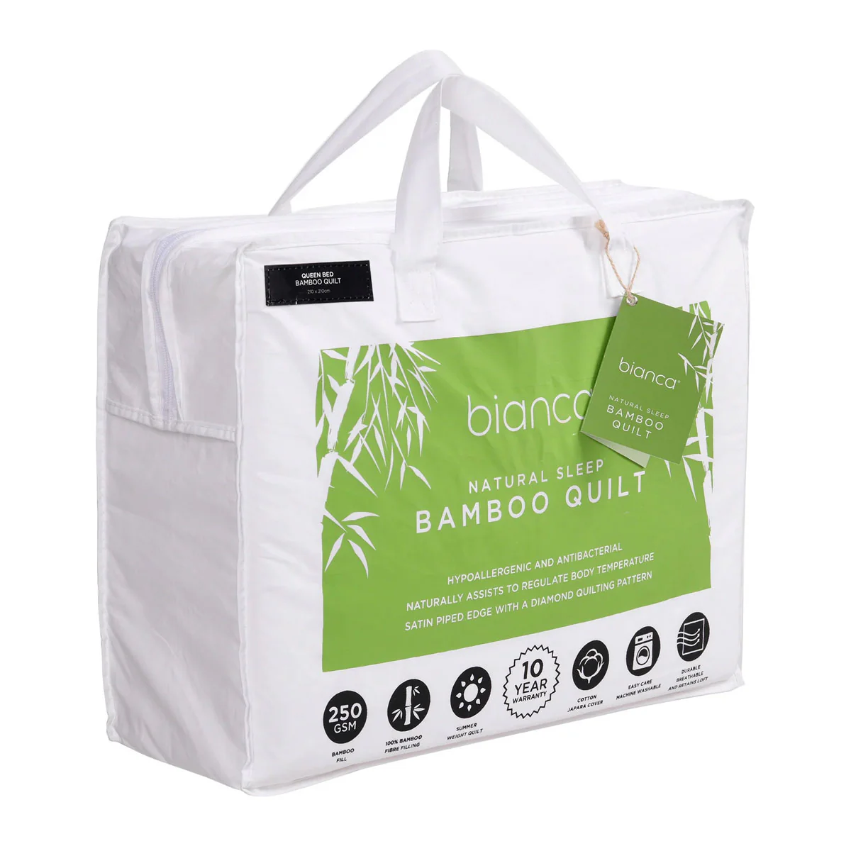 Bianca | Bamboo Quilt | 250GSM | Summer | Double - Image 3