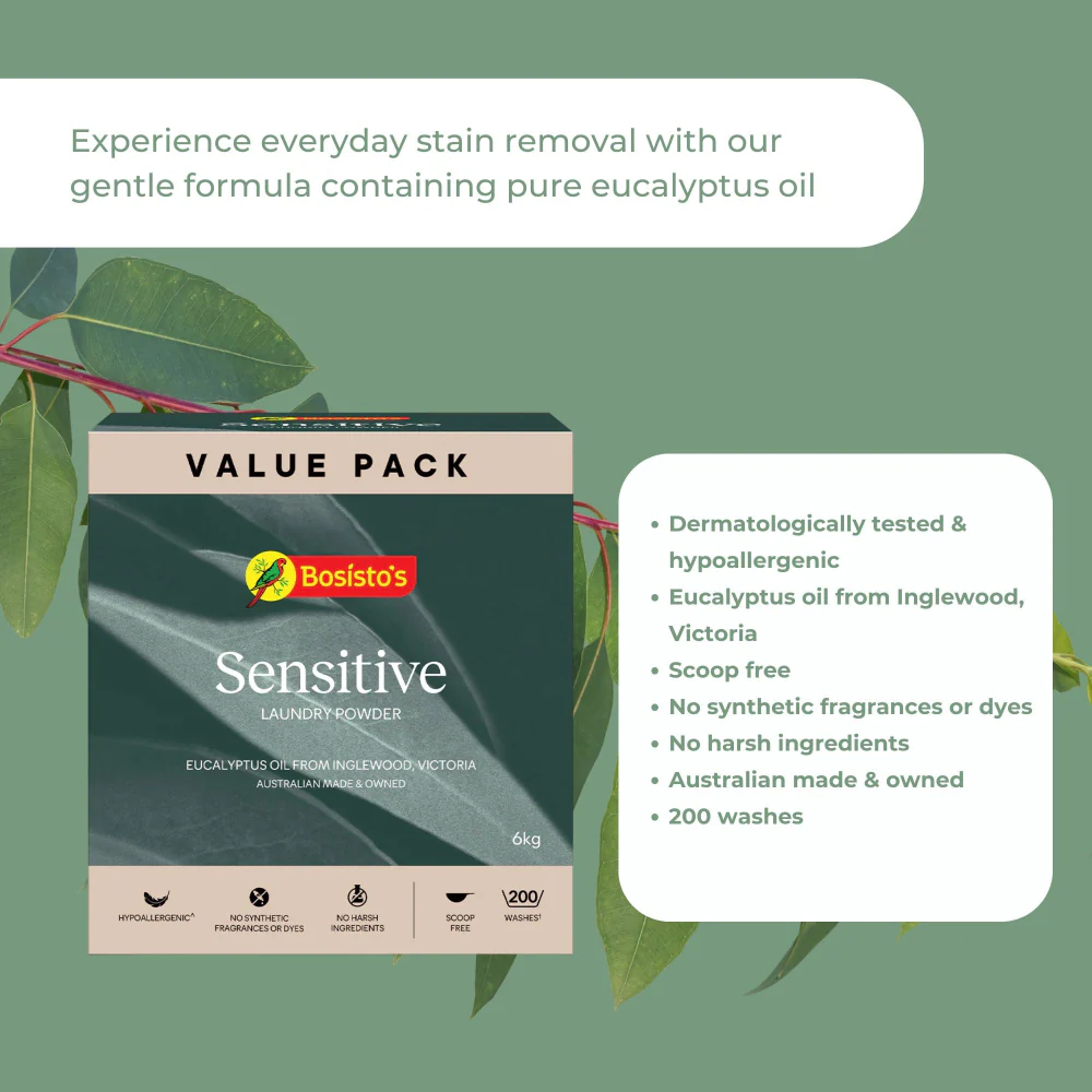 Bosisto’s 6kg Eucalyptus Laundry Refill - Image 3