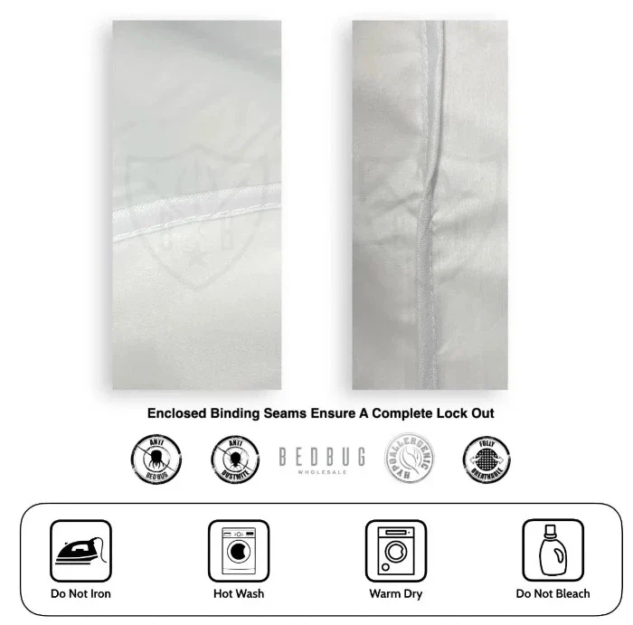 100% Cotton Dust Mite Quilt Protector & Doona Encasement - Image 9
