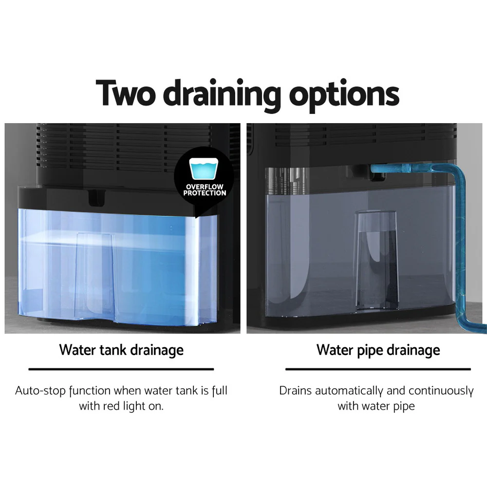 Devanti DH-002 2L Compact Dehumidifier — Black | AU - Image 6