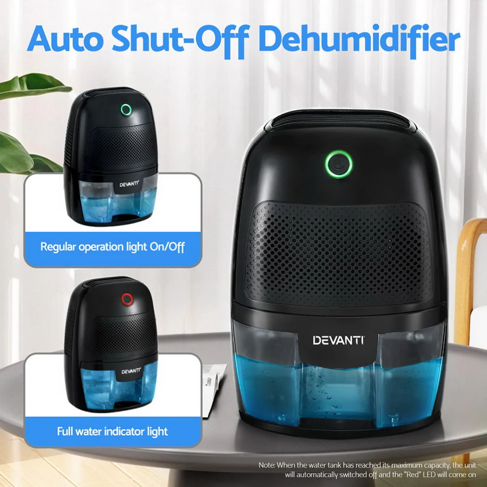 Devanti 600ml Mini Dehumidifier (Peltier) — Black | AU - Image 3