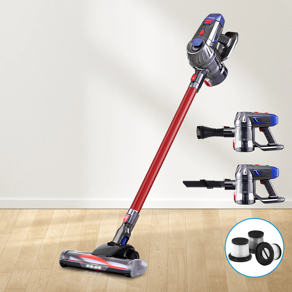 Devanti Stick Vacuum Cleaner HEPA Filter I Red I  150W - Image 7