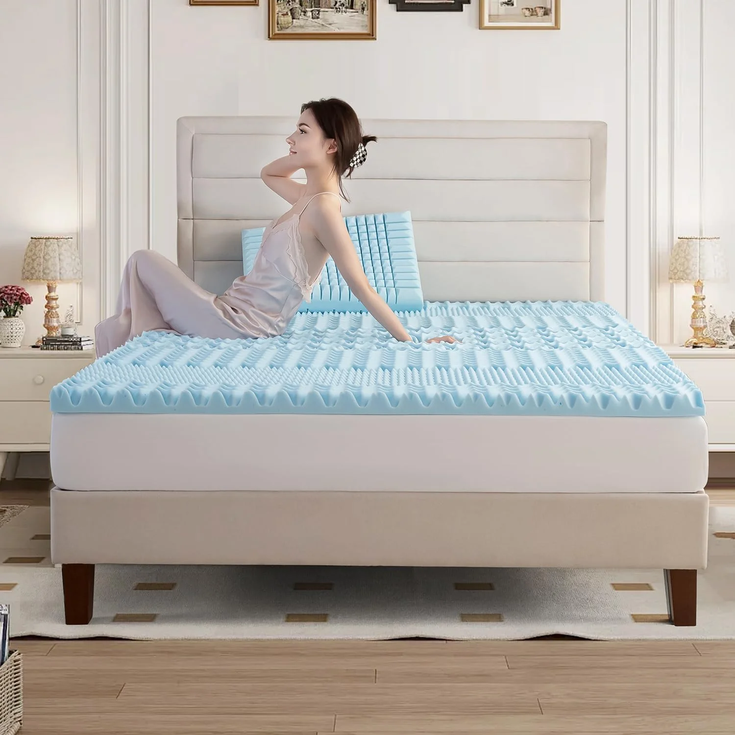 Memory Foam Mattress Topper | 7-Zone | 8cm | Double - Image 9