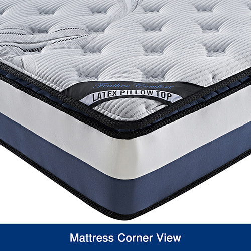 Giselle Bedding | Latex Pillow Top Pocket Spring Mattress | 28cm | Double - Image 4