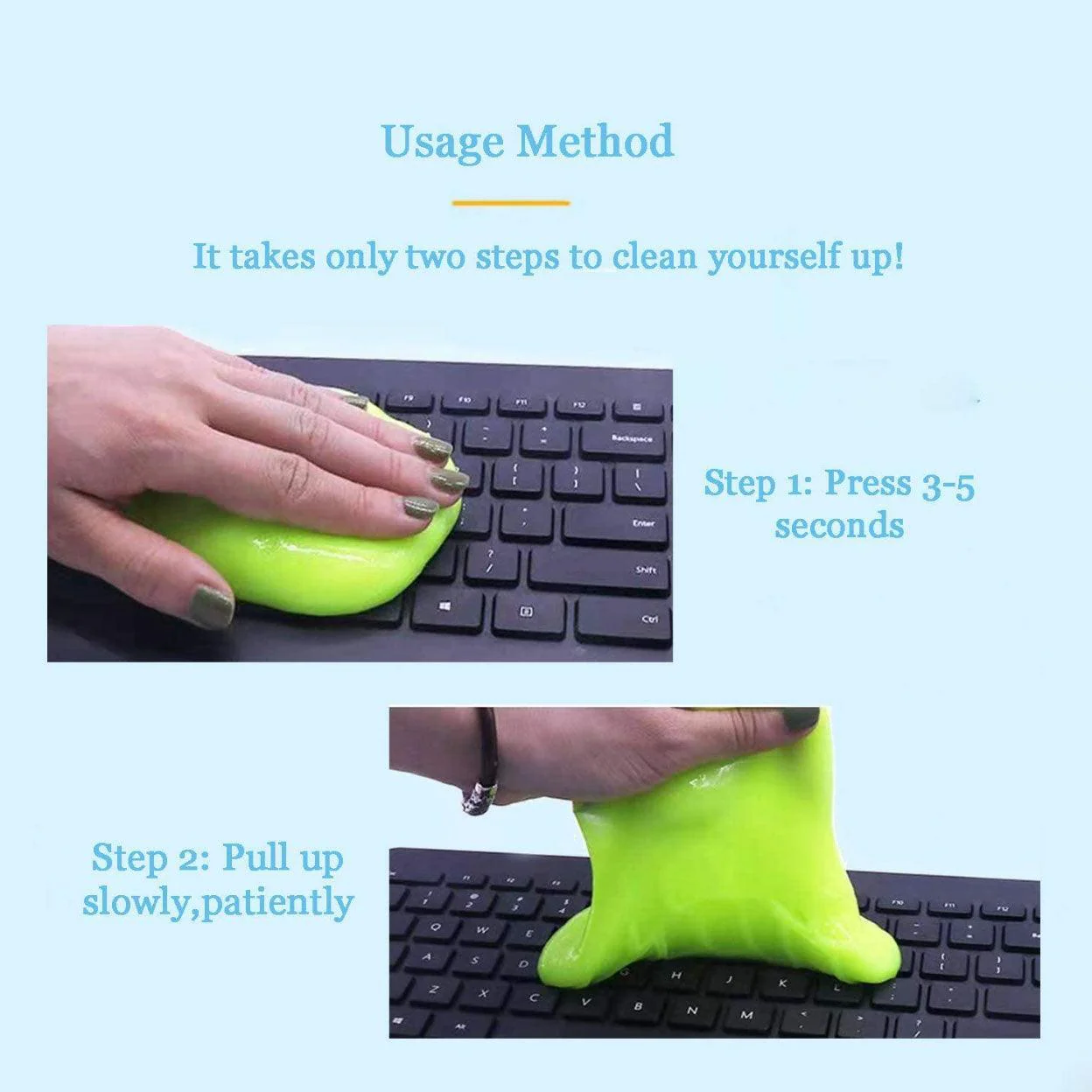 Reusable Cleaning Gel for Keyboards, Cars & Home Surfaces - Image 5