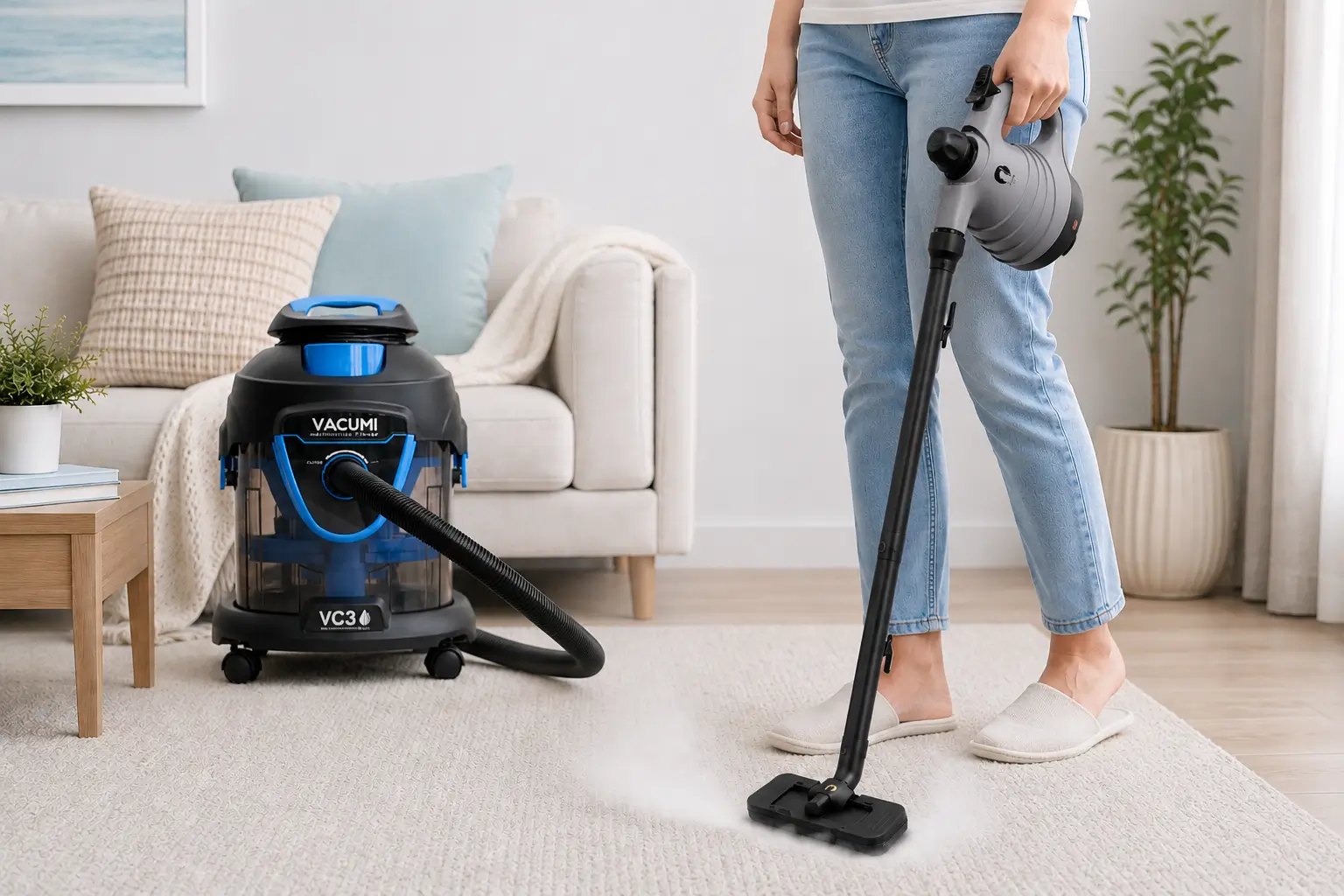 Dust Mite Cleaning Bundle | Water Filter Vacuum & Steam Cleaner - Image 2