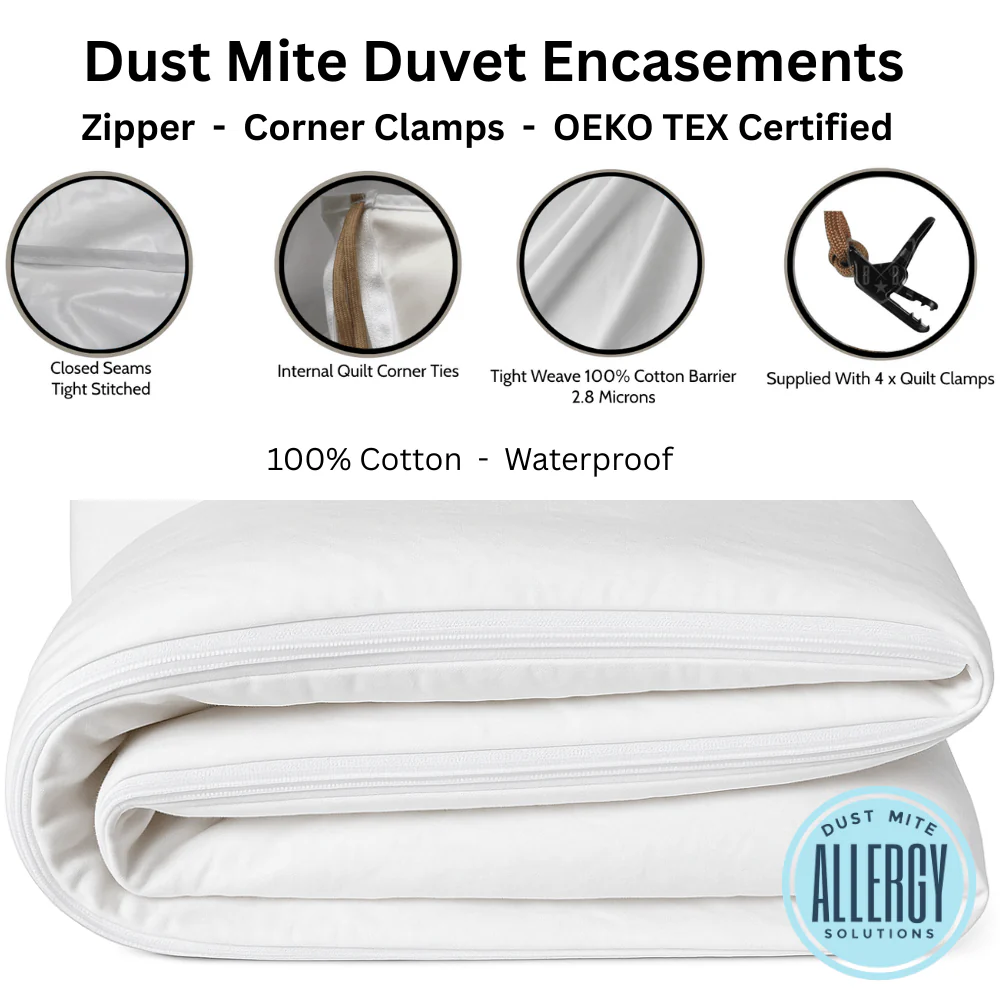 Dust Mite Covers for Bed Complete Set | 100% Cotton | SINGLE SIZE | 35cm Mattress - Image 8