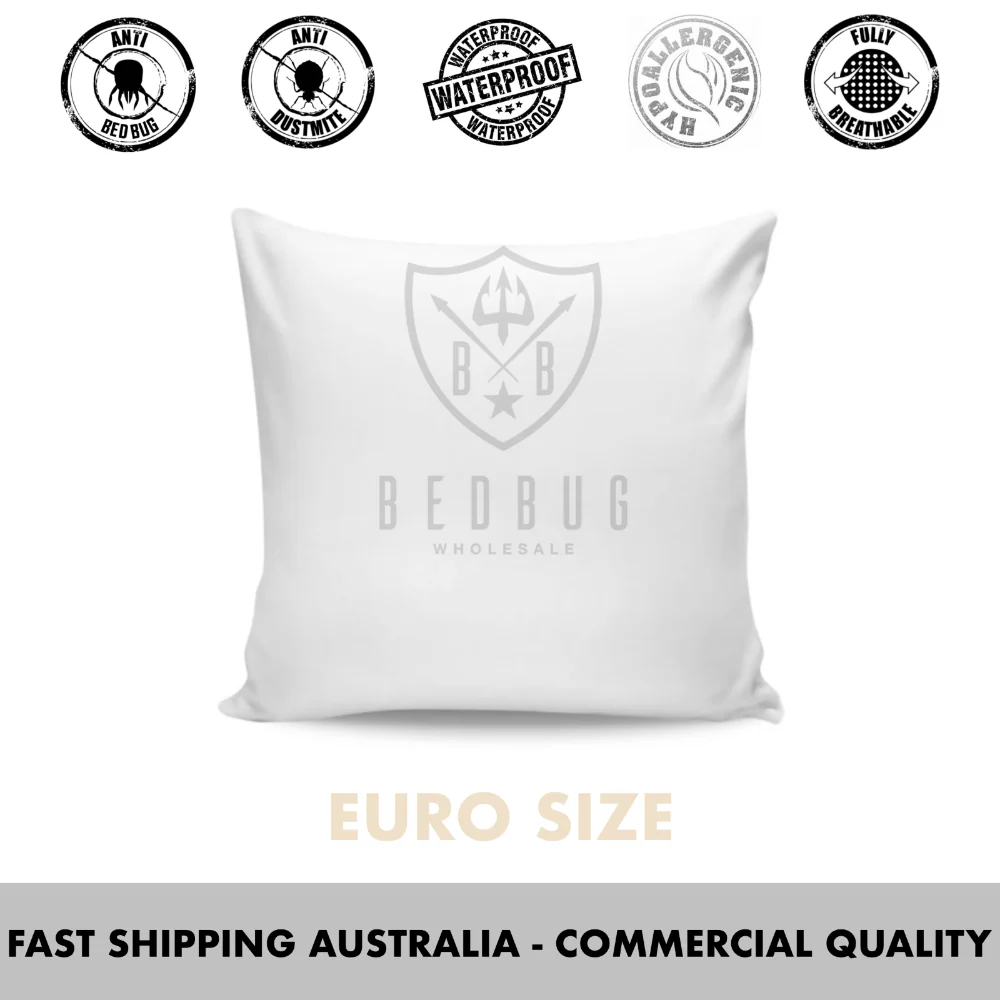 100% Cotton Dust Mite Pillow Protector & Encasement | Euro | AU - Image 5