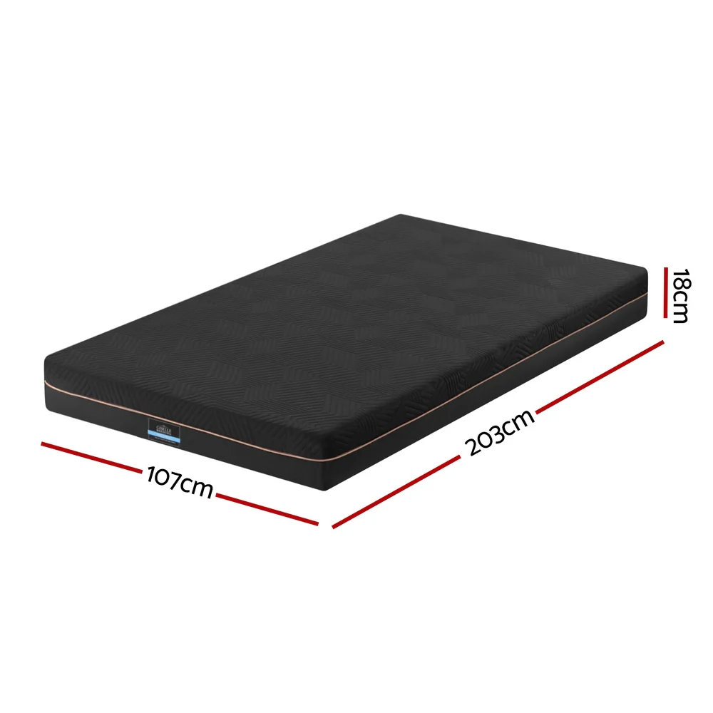 Giselle Bedding | Green Tea & Cool Gel Memory Foam Mattress | 18cm | King Single - Image 3