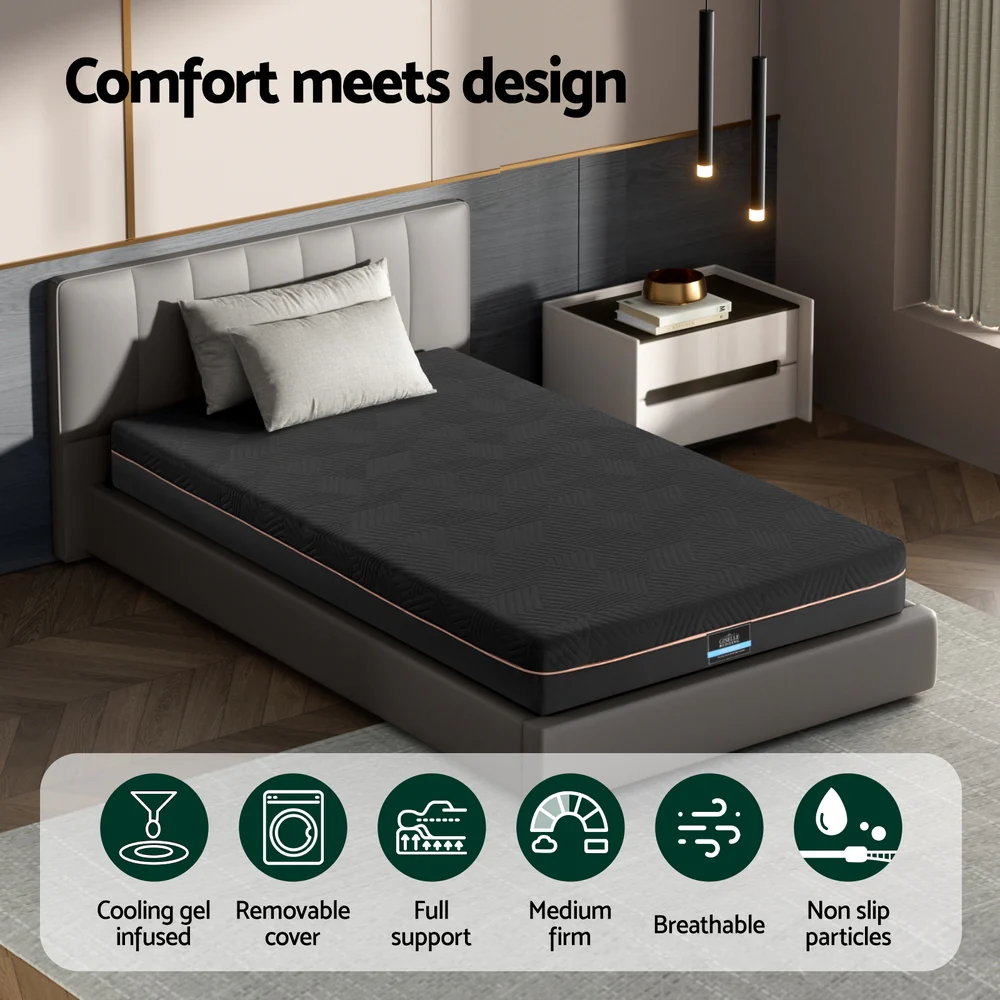 Giselle Bedding | Green Tea & Cool Gel Memory Foam Mattress | 18cm | King Single - Image 5