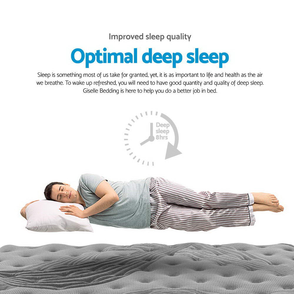 Giselle Bedding | Bamboo Euro Top Pocket Spring Mattress | 34cm | Queen - Image 3