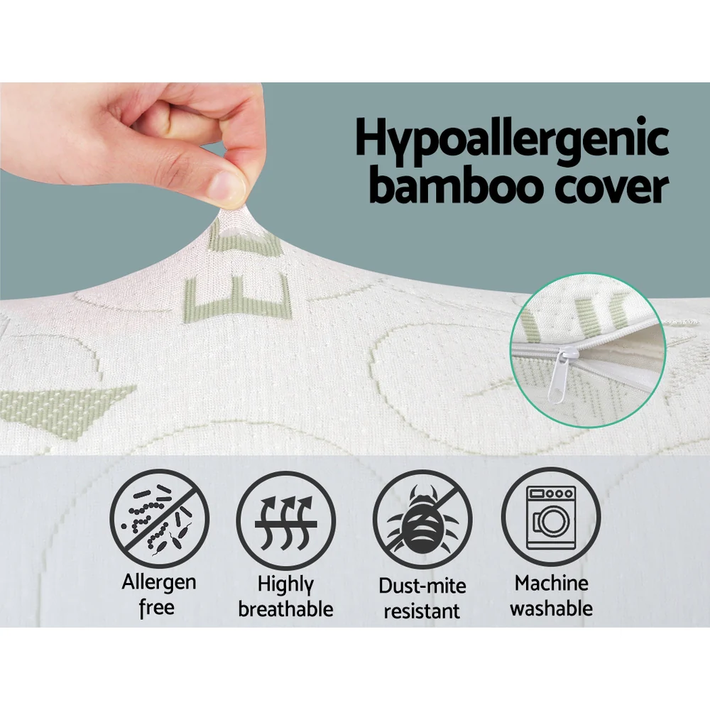 Body Pillow | Memory Foam Fill, Bamboo Cover, 120 × 36 × 24 cm - Image 2