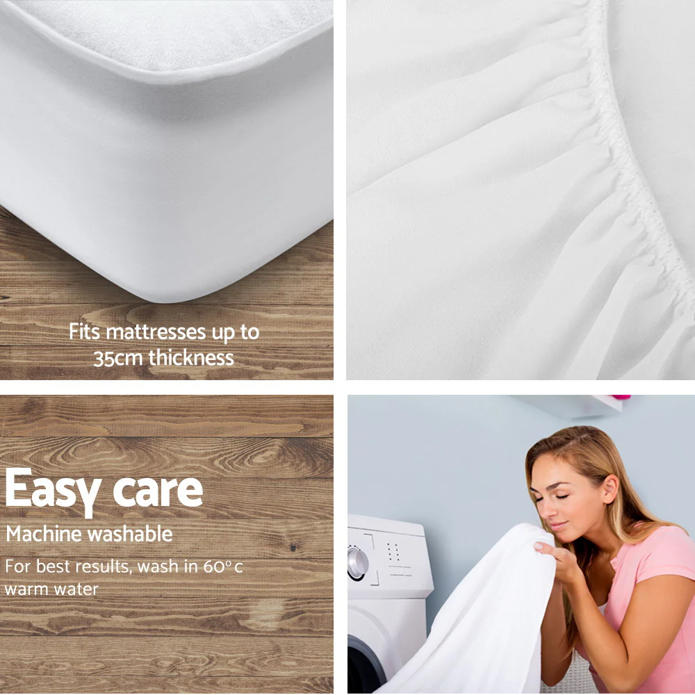 Bamboo Mattress Protector I Water resistant I King Size - Image 3