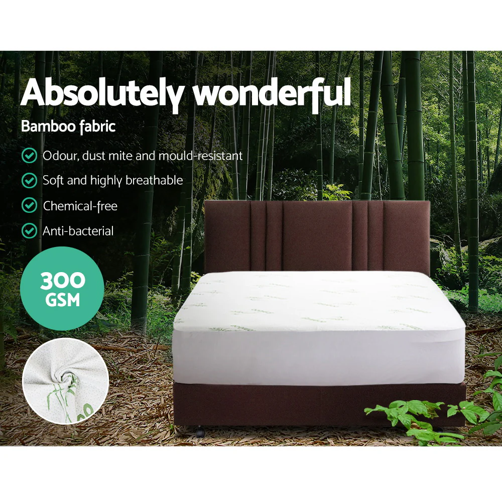 Giselle Bedding Bamboo Mattress Protector | Waterproof | Double - Image 4