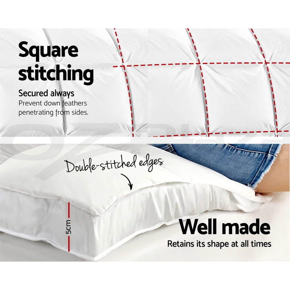 1000GSM Bamboo Pillowtop Mattress Topper | 5cm | Queen | Giselle Bedding - Image 5