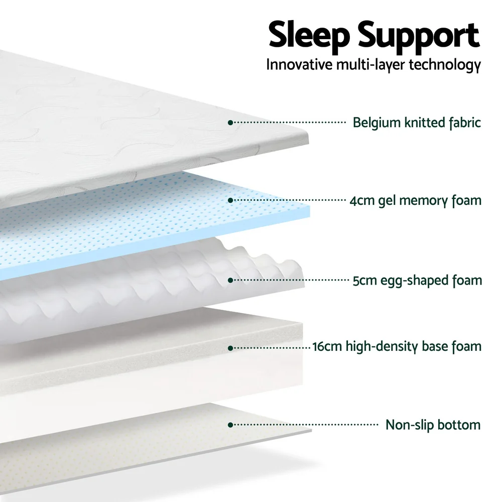 Giselle Bedding | Cool Gel Memory Foam Mattress | 25cm | Double - Image 5