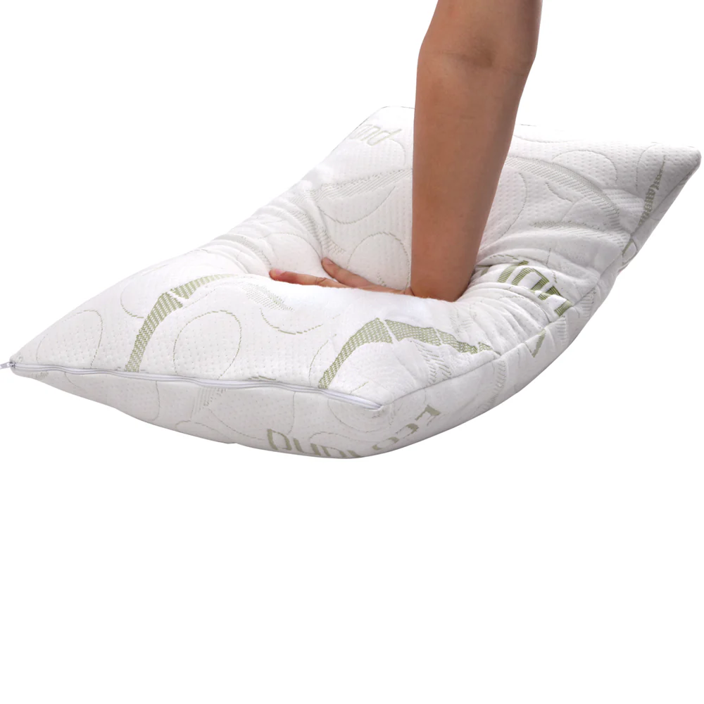 Giselle Bedding Shredded Memory Foam Pillow | Bamboo Cover | Twin Pack - Image 7