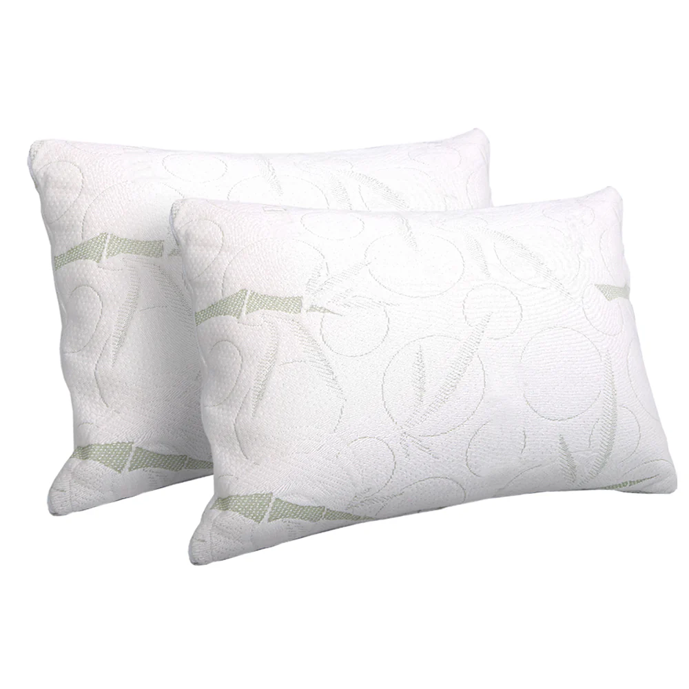 Giselle Bedding Shredded Memory Foam Pillow | Bamboo Cover | Twin Pack - Image 8