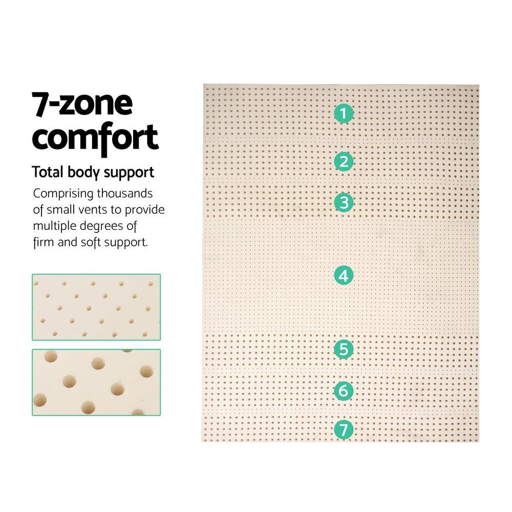 Giselle Bedding | Latex Mattress Topper | 7-Zone | 5cm | Queen - Image 4