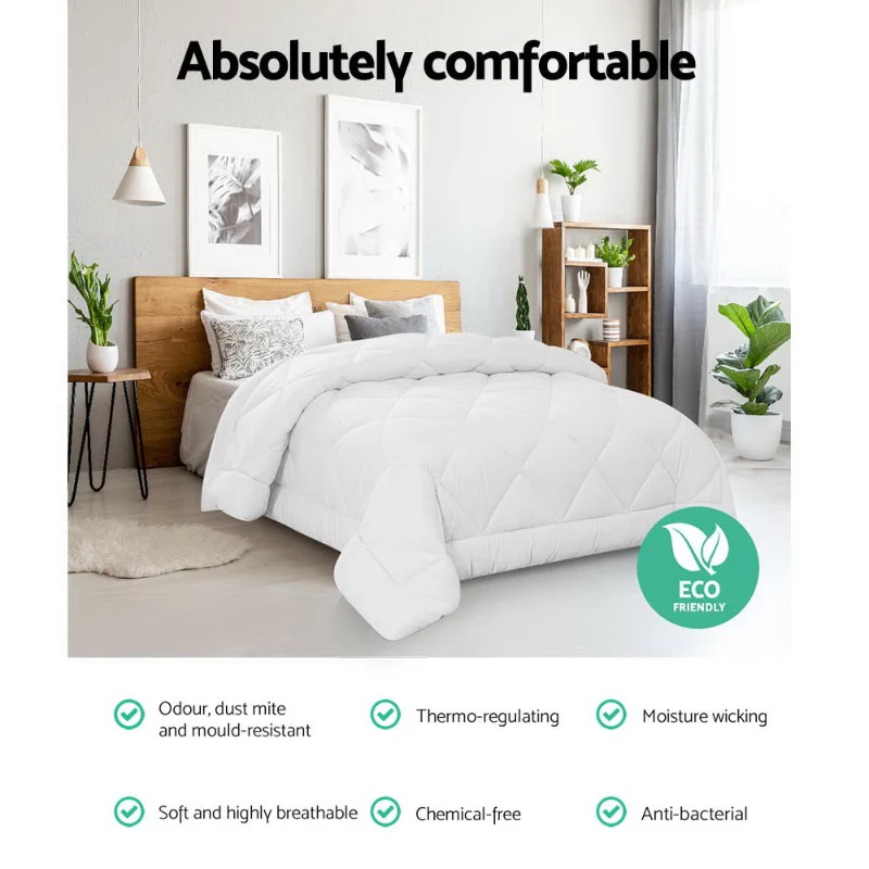 Giselle Bedding | Bamboo Microfibre Quilt | 800GSM | Winter | Queen - Image 3