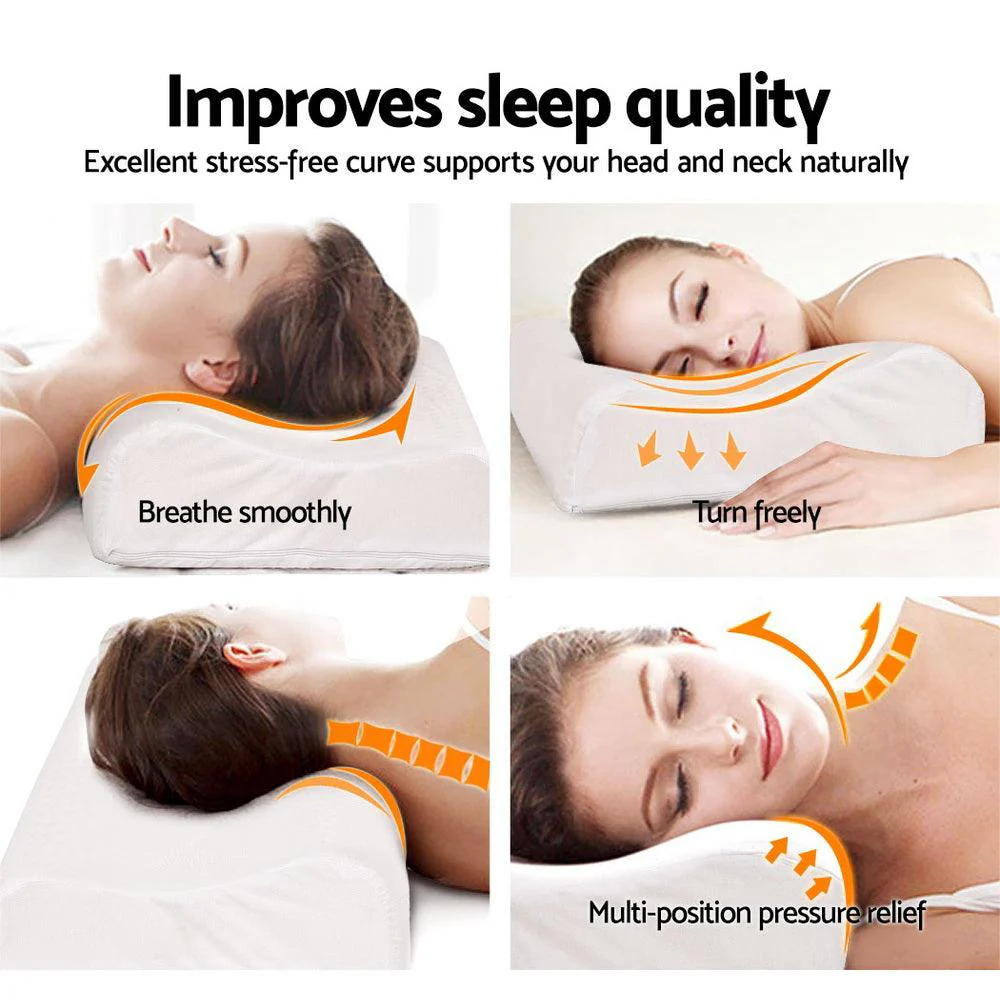 Giselle B-Shape 2-Zone Natural Latex Contour Pillow | Set of 2 | 60 × 40cm - Image 5