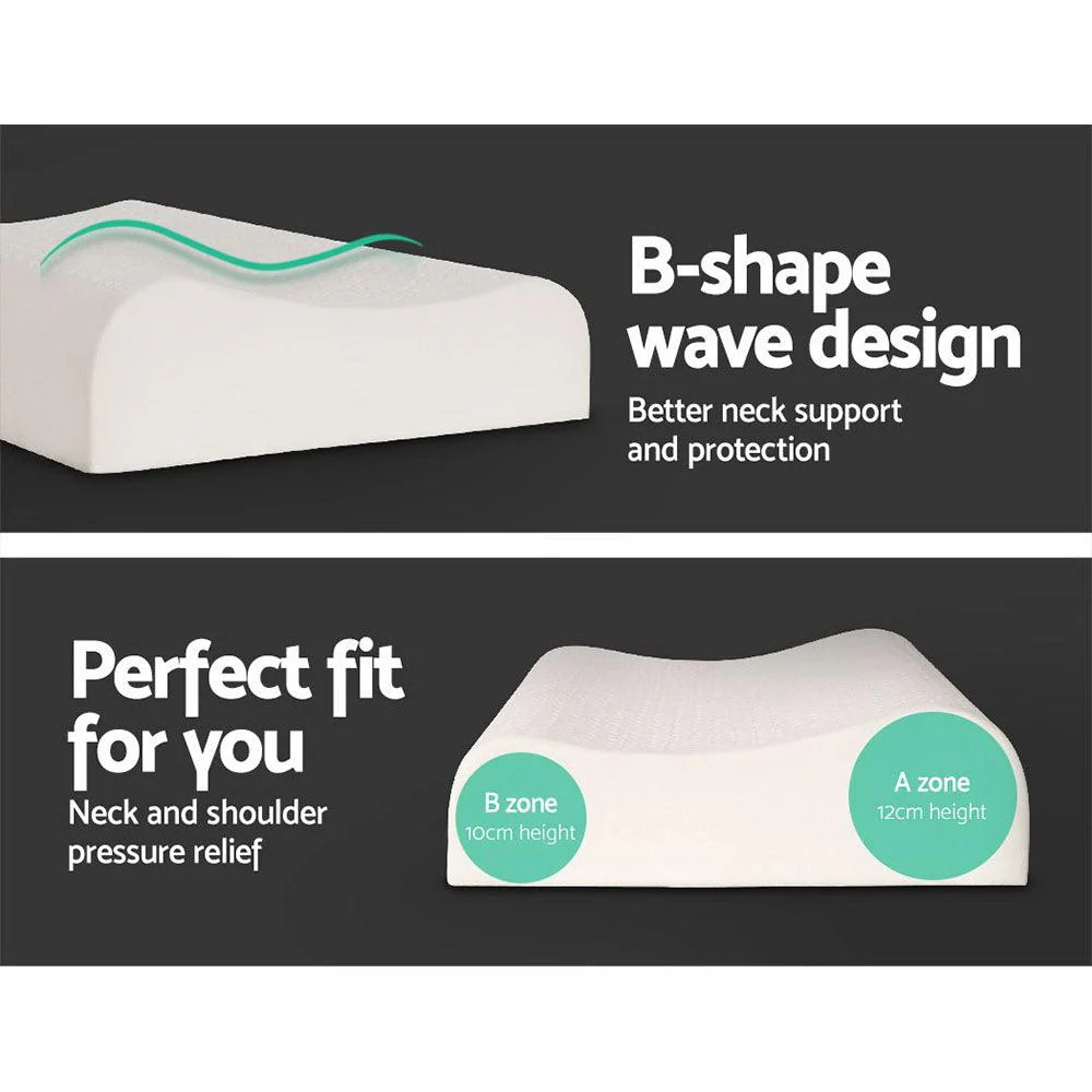 Giselle B-Shape 2-Zone Natural Latex Contour Pillow | Set of 2 | 60 × 40cm - Image 7