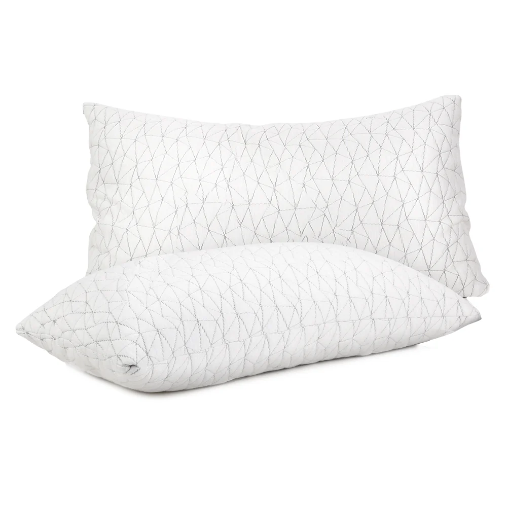Giselle Bedding Memory Foam Pillow | King Size | Set of 2 | Rayon Cover - Image 3