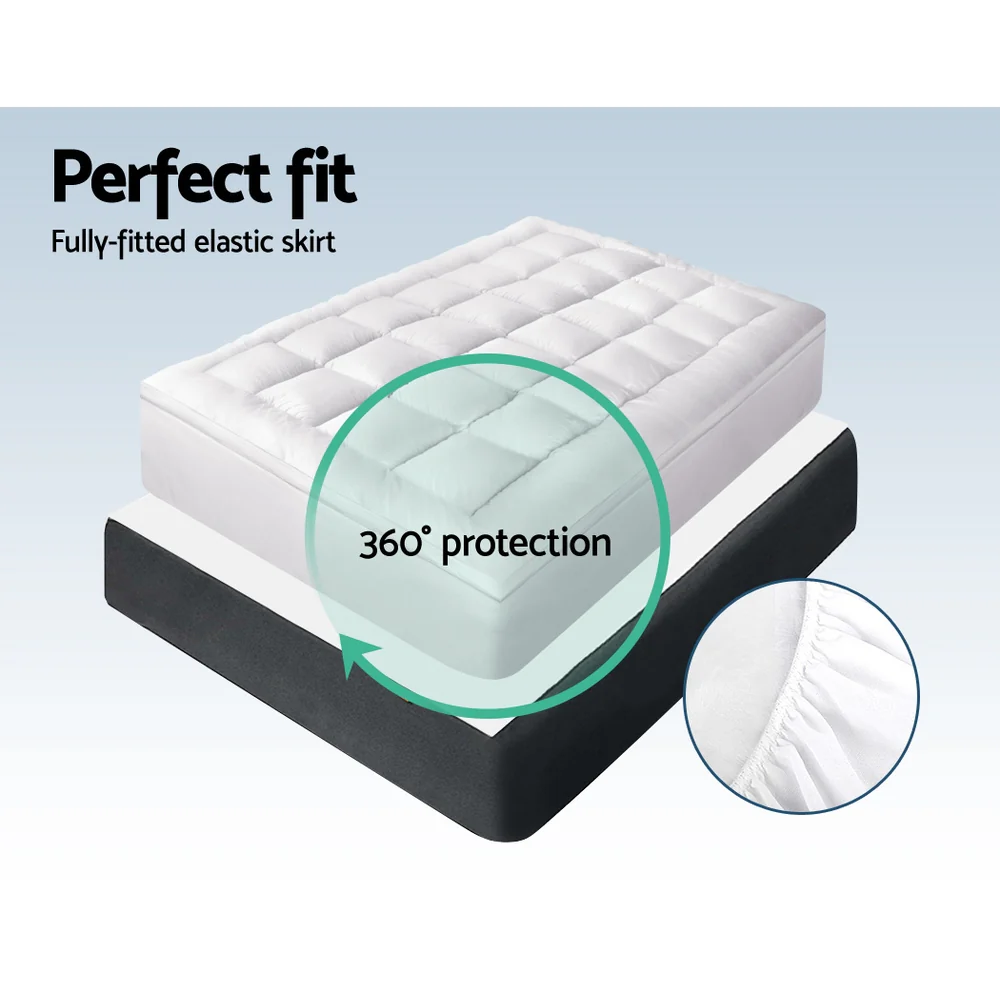Giselle Bedding | Bamboo Pillowtop Mattress Topper | 5cm | Double - Image 6