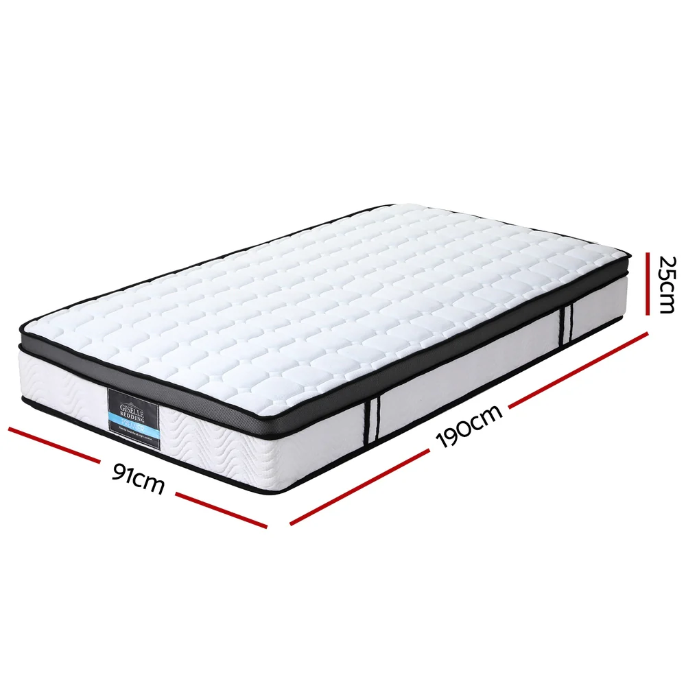 Giselle Bedding | Cool Gel Memory Foam & Bonnell Spring Mattress | 25cm | Single - Image 3