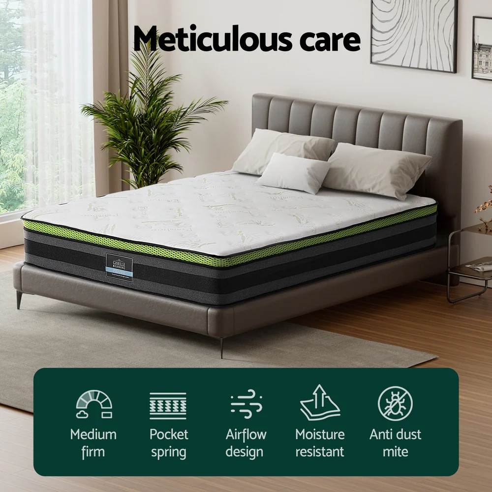 Giselle Bedding | Cool Gel Memory Foam & Pocket Spring Mattress | 30cm | King - Image 4