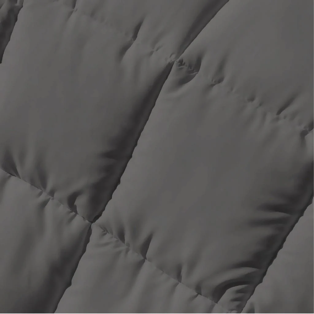 Luxor | Bamboo Blend Quilt | 200GSM | Summer | King Single | Grey - Image 3