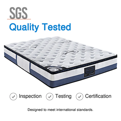 Giselle Bedding | Latex Pillow Top Pocket Spring Mattress | 28cm | Queen - Image 6