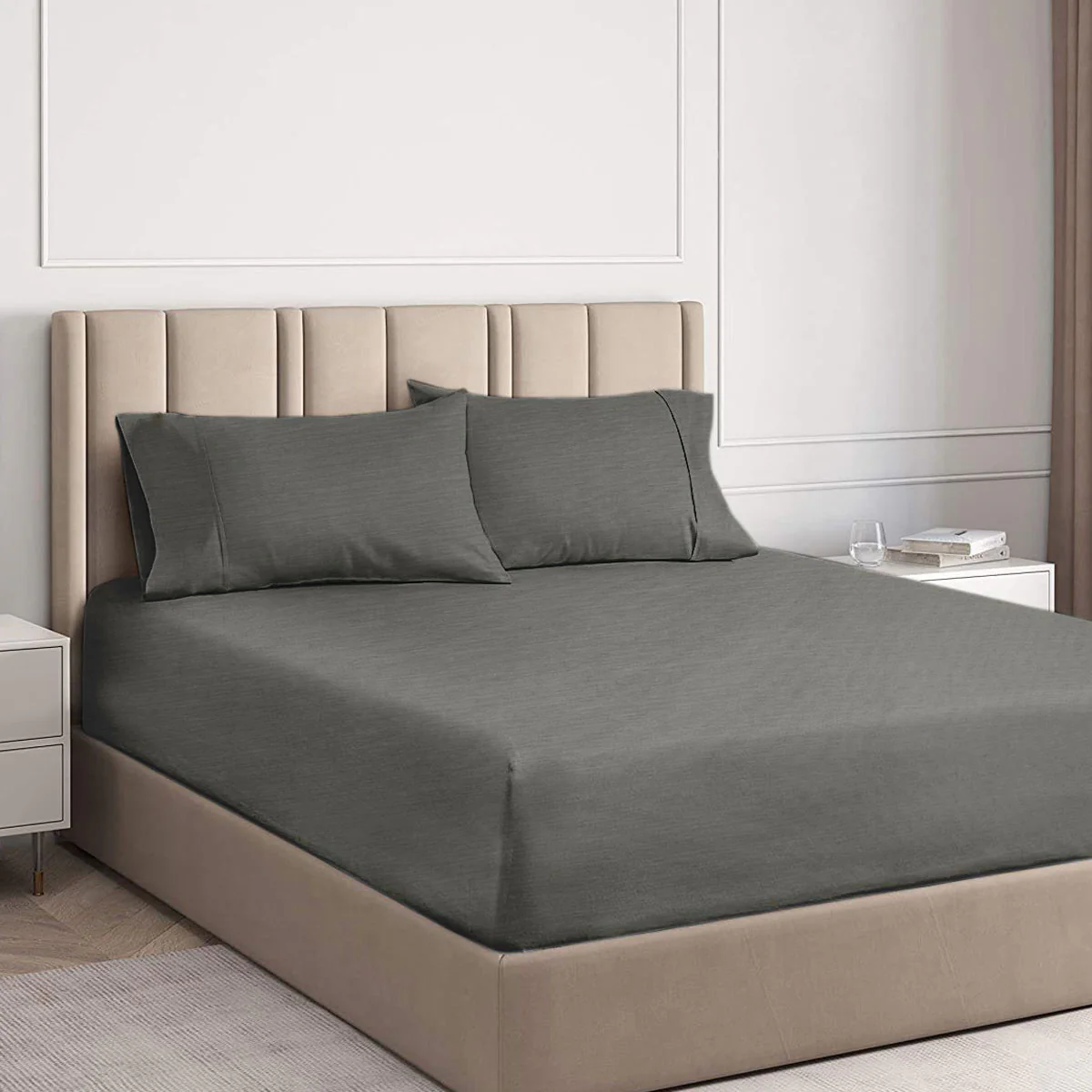 Ramesses | Cooling Bamboo Combo Set | 2000TC | Queen | Charcoal