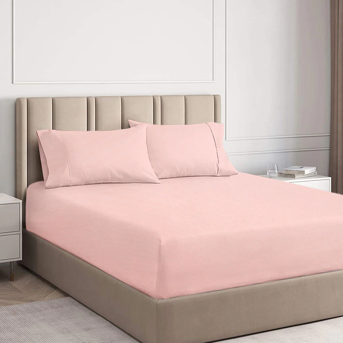 Ramesses | Cooling Bamboo Combo Set | 2000TC | King | Tea Rose